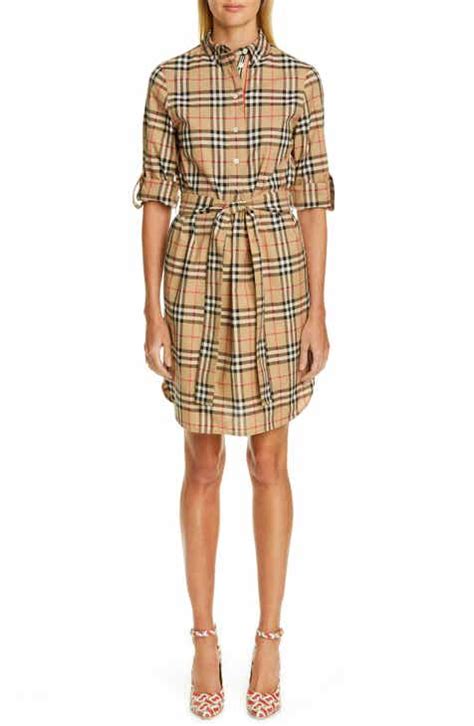 burberry plaid strapless dress|Burberry dresses nordstrom.